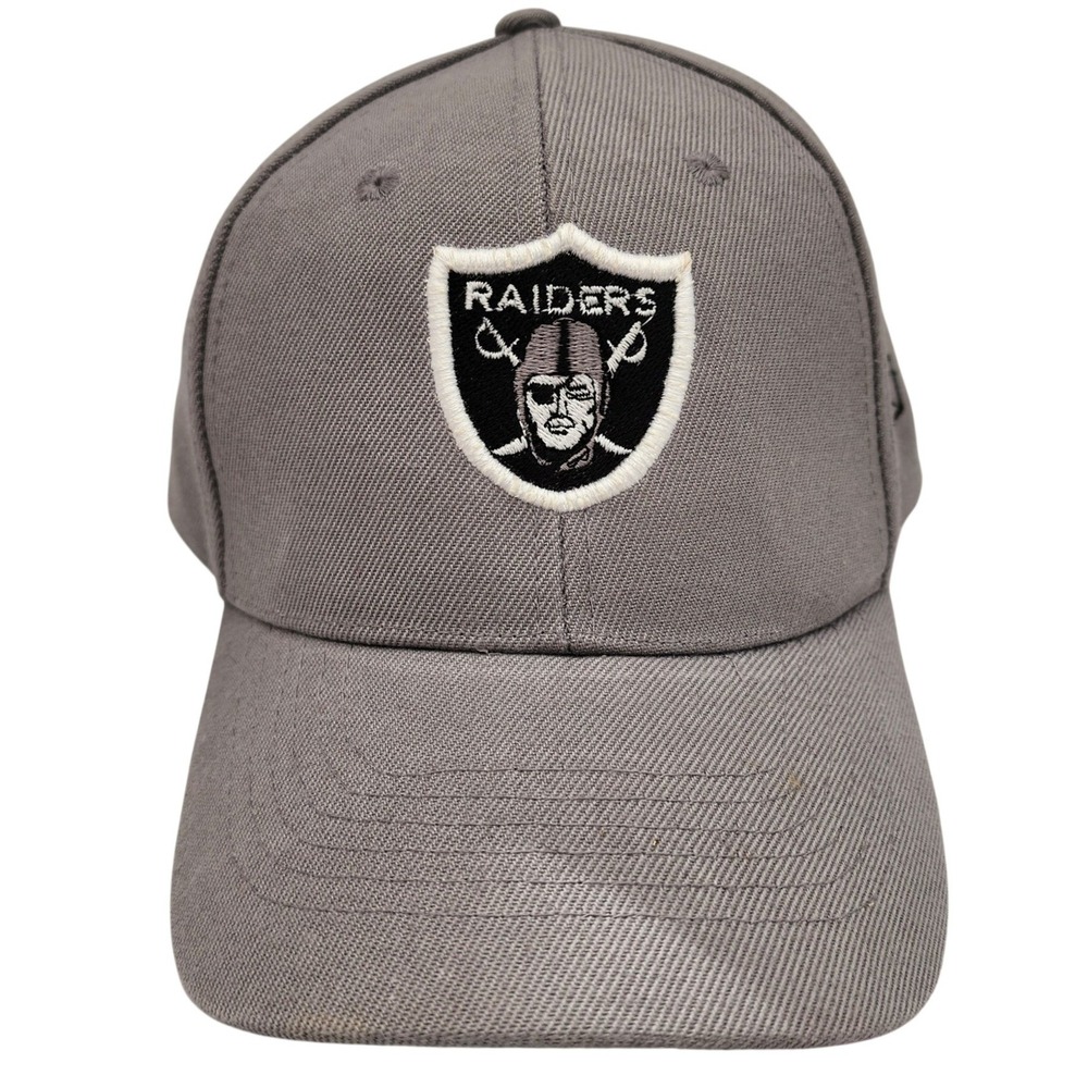 Oakland Raiders JFH Headwear Grey Baseball Cap NFL Embroidered Shield Hat